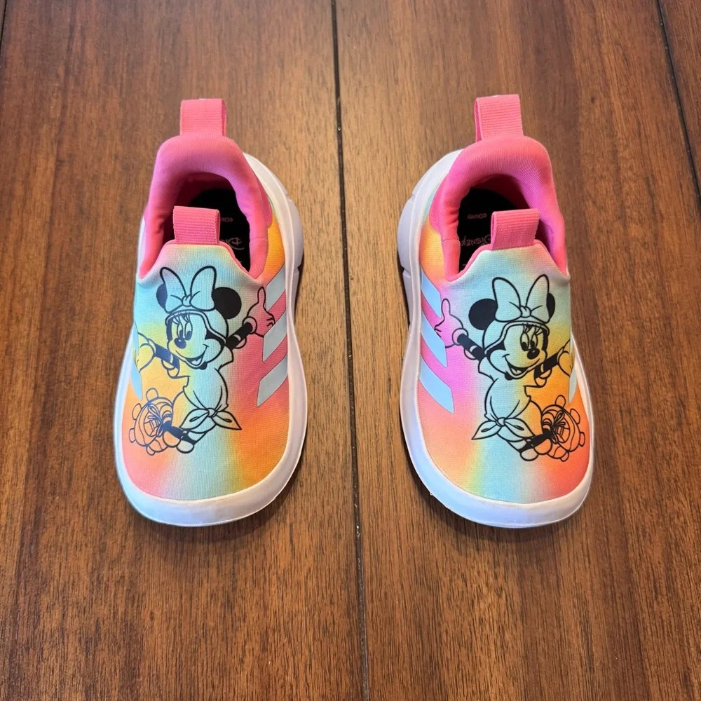 Adidas x Disney‎ Monofit Minnie Mouse Sneakers Toddler Size 6 Pulse Magenta Aqua